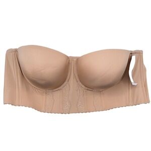 Parfait Elissa P50116 Longline Strapless Bra European‎ Nude 42DD New With Tags